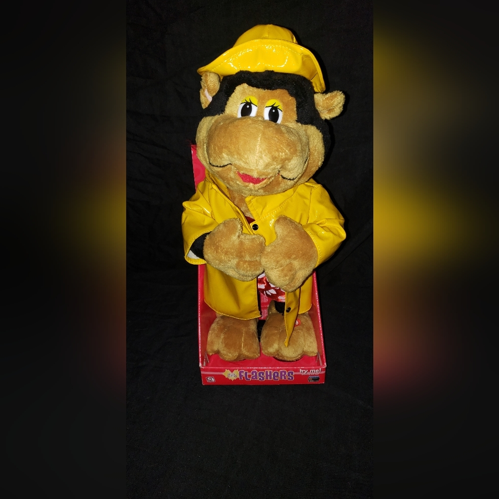 Gemmy animated Flasher Monkey valentine gift Bananas for you